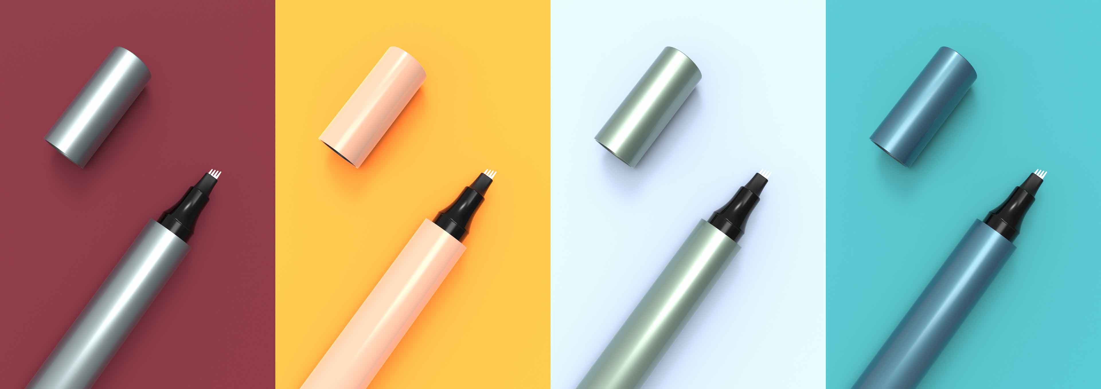 Esan agur makillaje tresna pila bati! Bekain-arkatz bikoitzeko arkatz eta sestra-eskuila honi esker, hasiberriei ere modu naturalean definitutako bekainak lortzen dituzte.